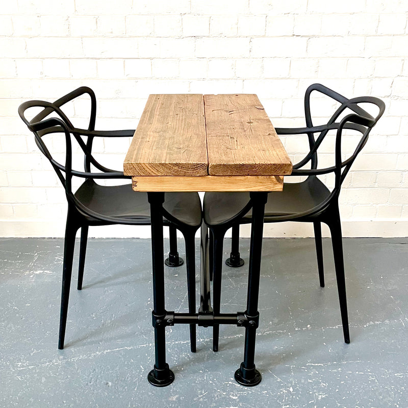 2 Planks | 2 - 4 Seater | Rustic Style Dining Table | Small Sized