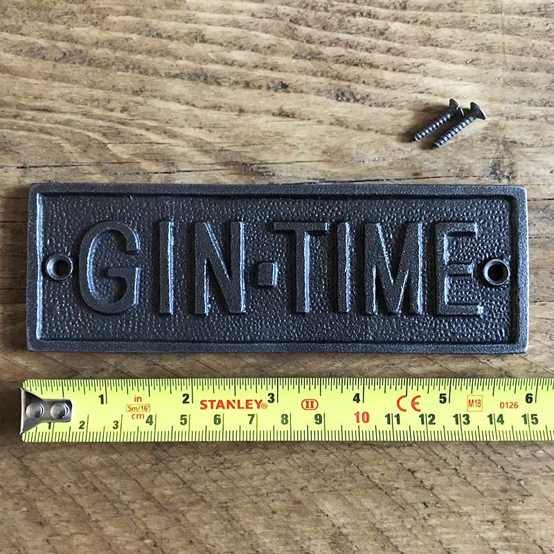 Gin Time wall plaque