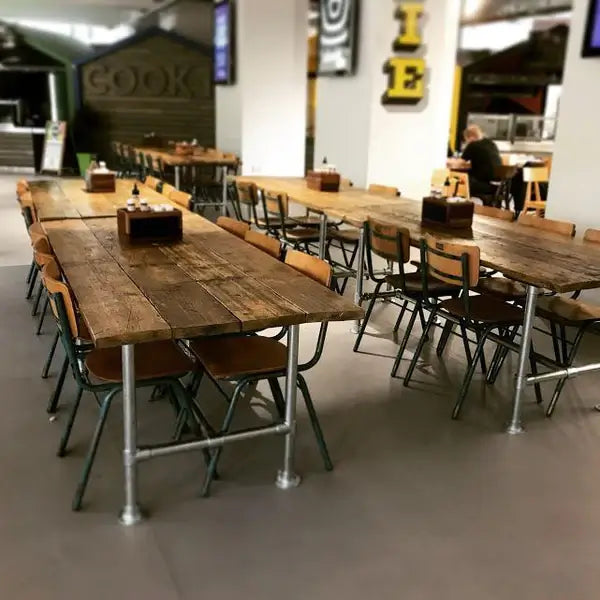 4 Planks | Rustic Dining Table | Restaurant, Cafe or Bar | Industrial Style