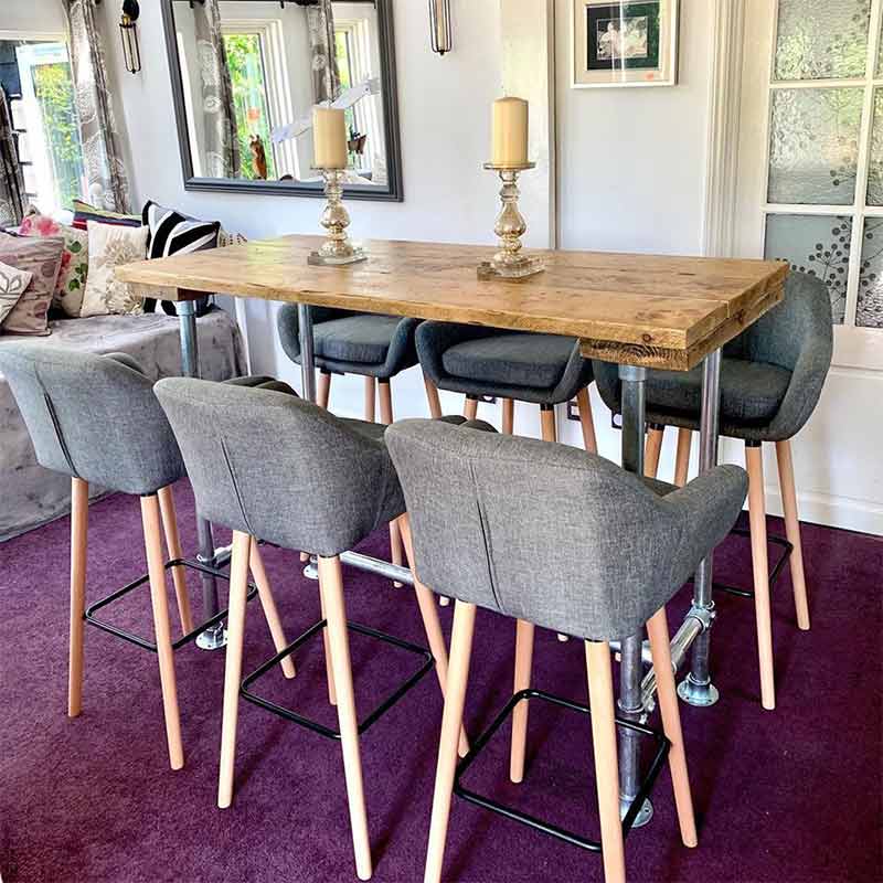 Marsh | 6 seater | High Bar Dining Table | Kitchen Island Table