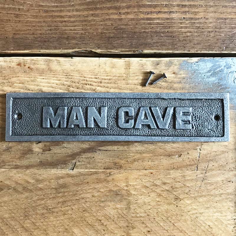 Man Cave wall plaque