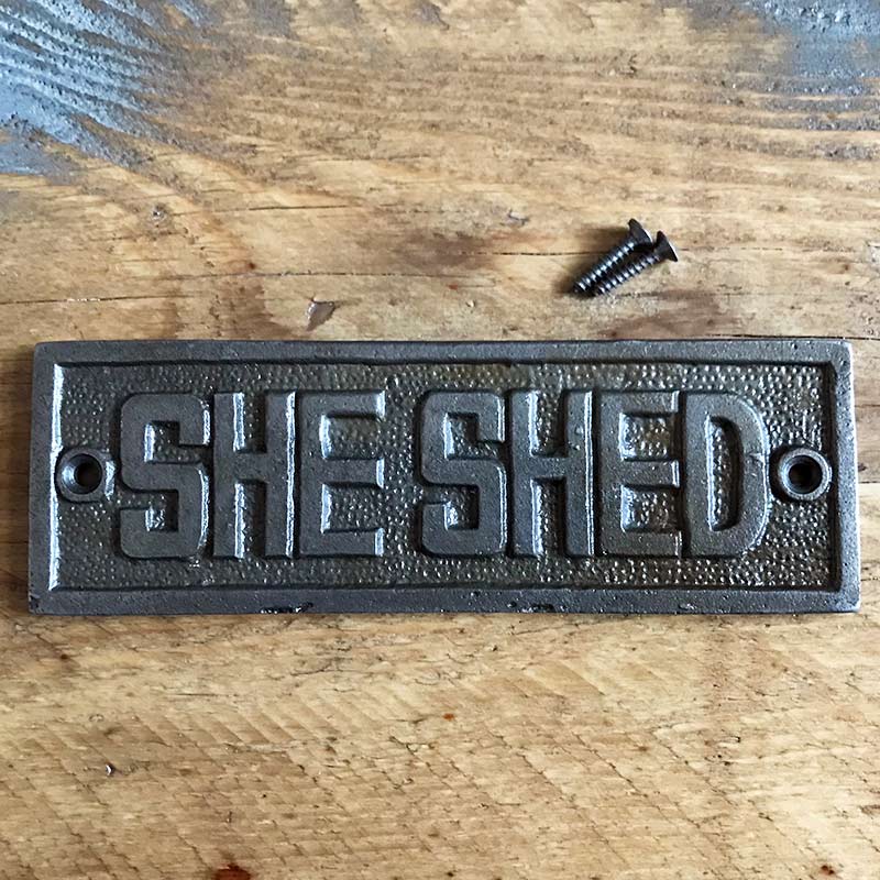 She Shed Garden Sign