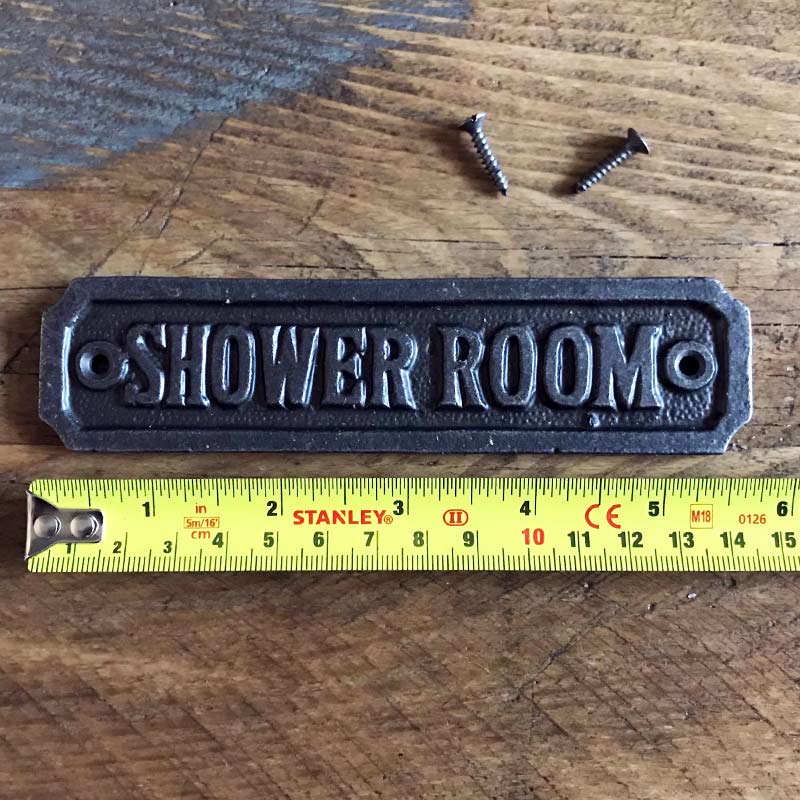 Shower Room door sign
